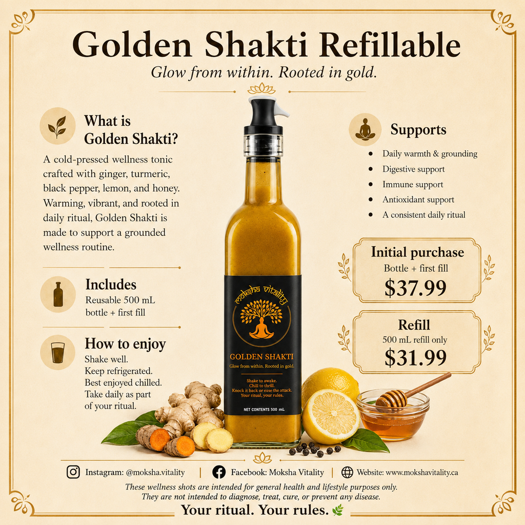 Golden Shakti 500 mL Refillable Bottle — First Fill Included