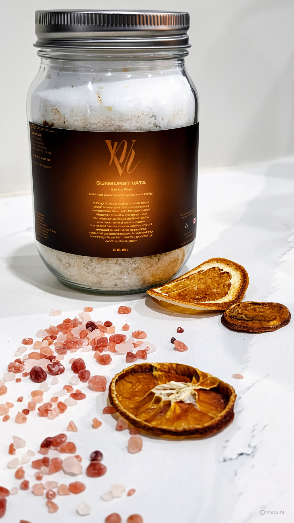 Sunburst Vata Soma bath soak included in the Dosha Ritual Trio